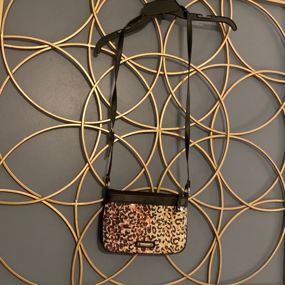 NWOT Nine West leopard rainbow crossbody